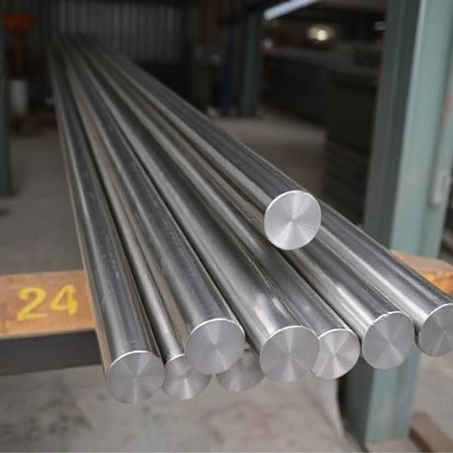 Aluminium 2024 Round Bars - Color: Silver