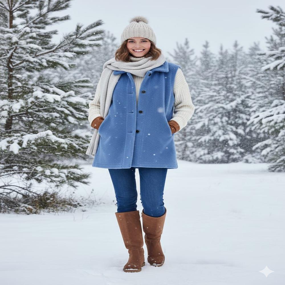 Export surplus women winter sleeveless fleece vest