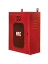 Single Door Fire Hose Box - Color: Red
