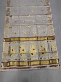 White Golden Kerala Sarees