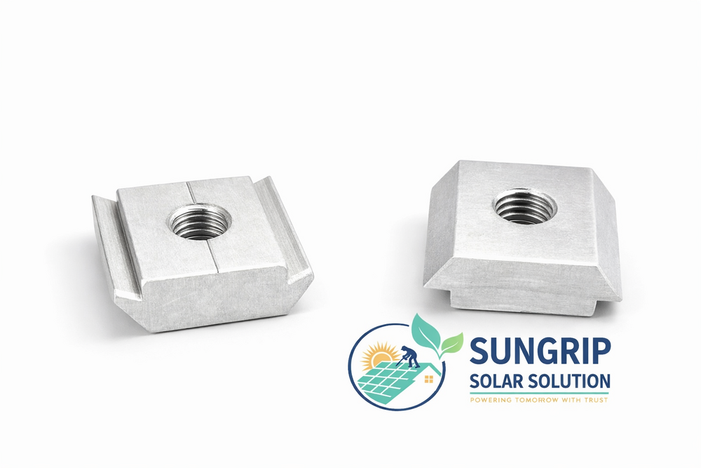 Aluminium Rail Nut M8, Solar Mounting Rail Nut