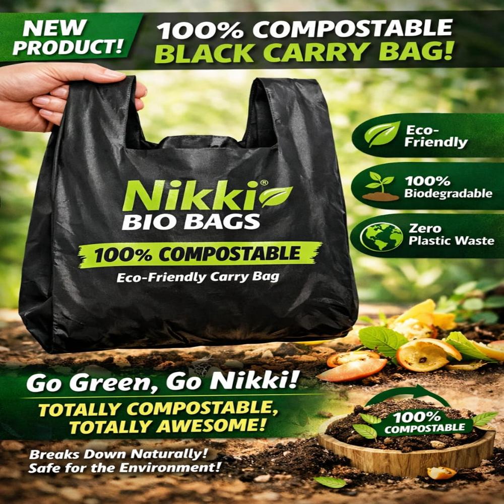Compostable Carry Bag - Coating Type: W Cut