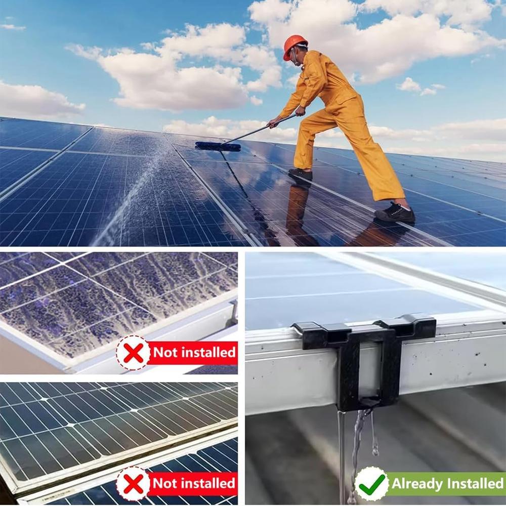 Solar Panel Water Drainage Clamp And Clips