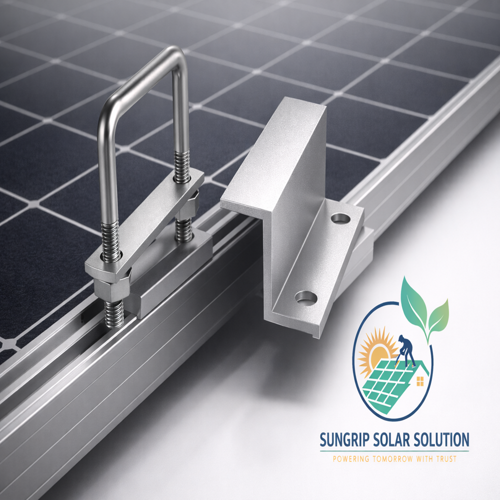 Solar Panel Mounting End Clamp 35x75 mm