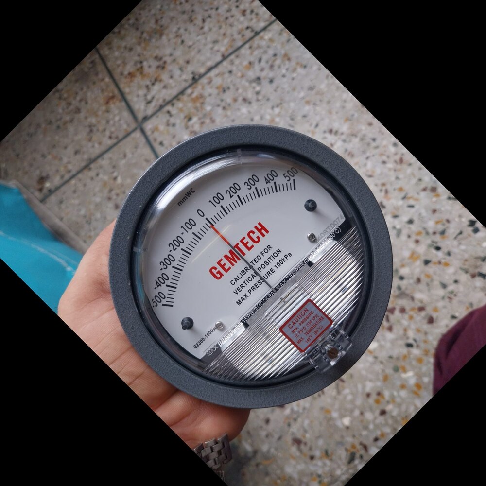 MADE IN INDIA BRAND OF GEMTECH* DIFFERENTIAL PRESSURE GAUGE