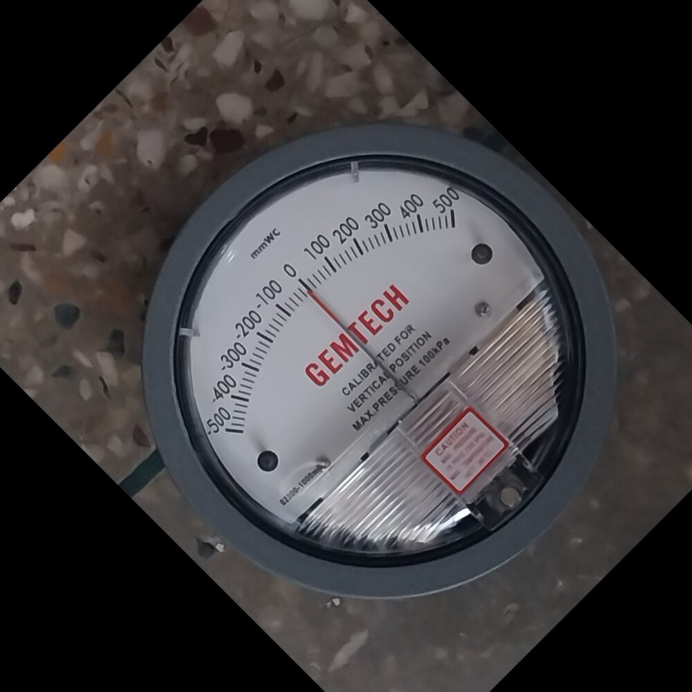 MADE IN INDIA BRAND OF GEMTECH* DIFFERENTIAL PRESSURE GAUGE