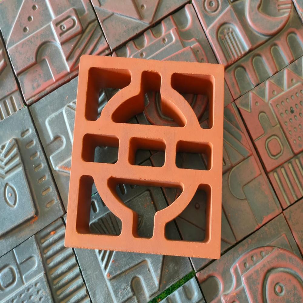 clay terracotta zebra 2 jali