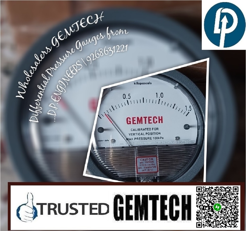 GEMTECH INDIA KA NAYA DIFFERENTIAL PRESSURE GAUGE