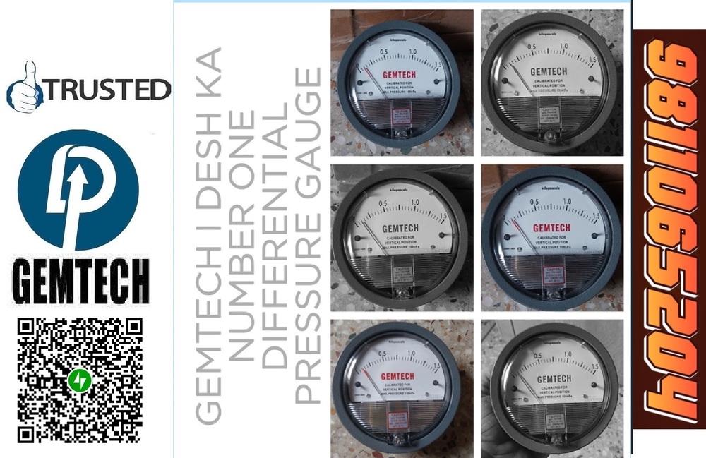 GEMTECH INDIA KA NAYA DIFFERENTIAL PRESSURE GAUGE