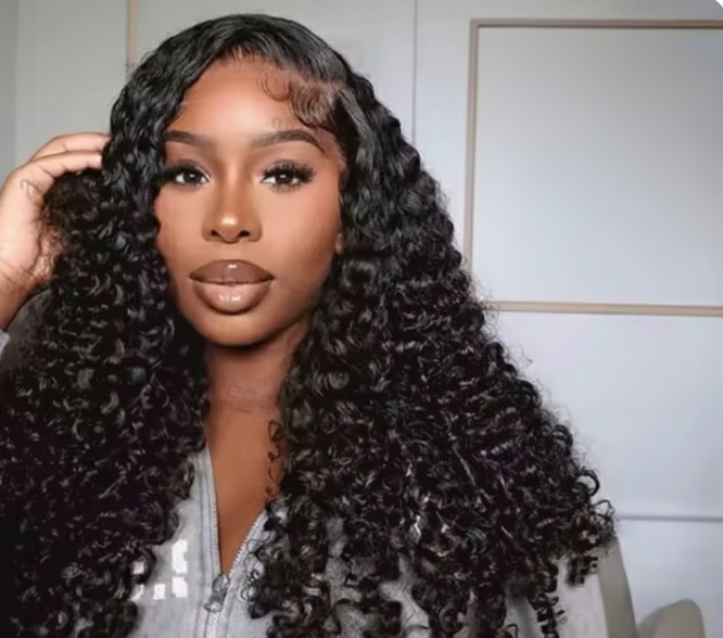 The Devote High Density 13x6 Glueless Burmese Curly Human Hair Wig | Transparent Lace Drawstring Lace Frontal Wig - Color: All Shades Available