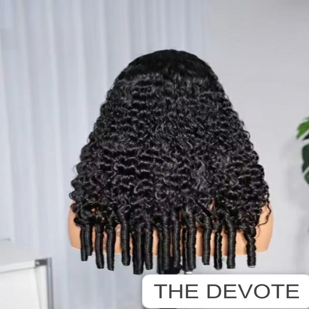 The Devote High Density 13x6 Glueless Burmese Curly Human Hair Wig | Transparent SSD Lace Frontal Wig for Women