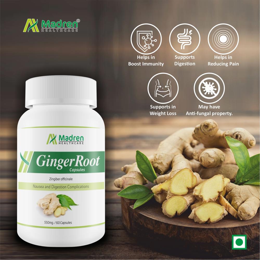 Ginger Root Capsule - Age Group: For Adults