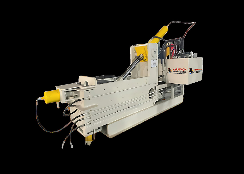 Double Action Auto Door Ejector Scrape Metal Baler Machine