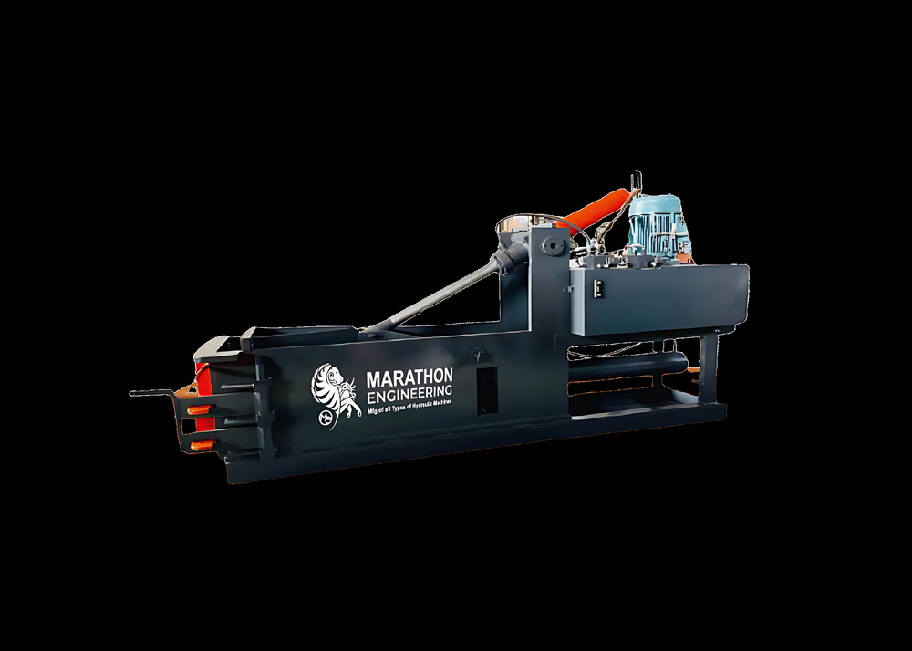 Double Action Manual Door & Manual Ejector Scrape Metal Baler Machine