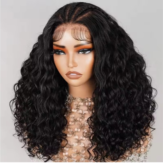 Wholesale Glueless Wigs Natural Raw Virgin Human Hair Lace Front,Transparent HD 360 Full Lace Braiding Wigs for Black Women