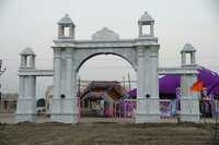 Marble Main Gate - Color: White