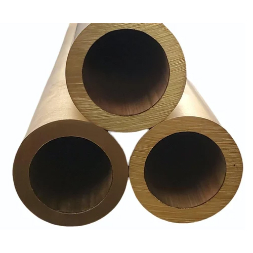 Extrusion Brass Round Hollow Rod - Color: Golden
