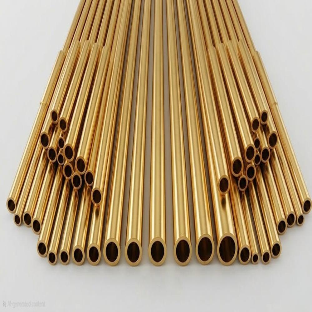 Extrusion Brass Round Hollow Rod - Finish: Polished