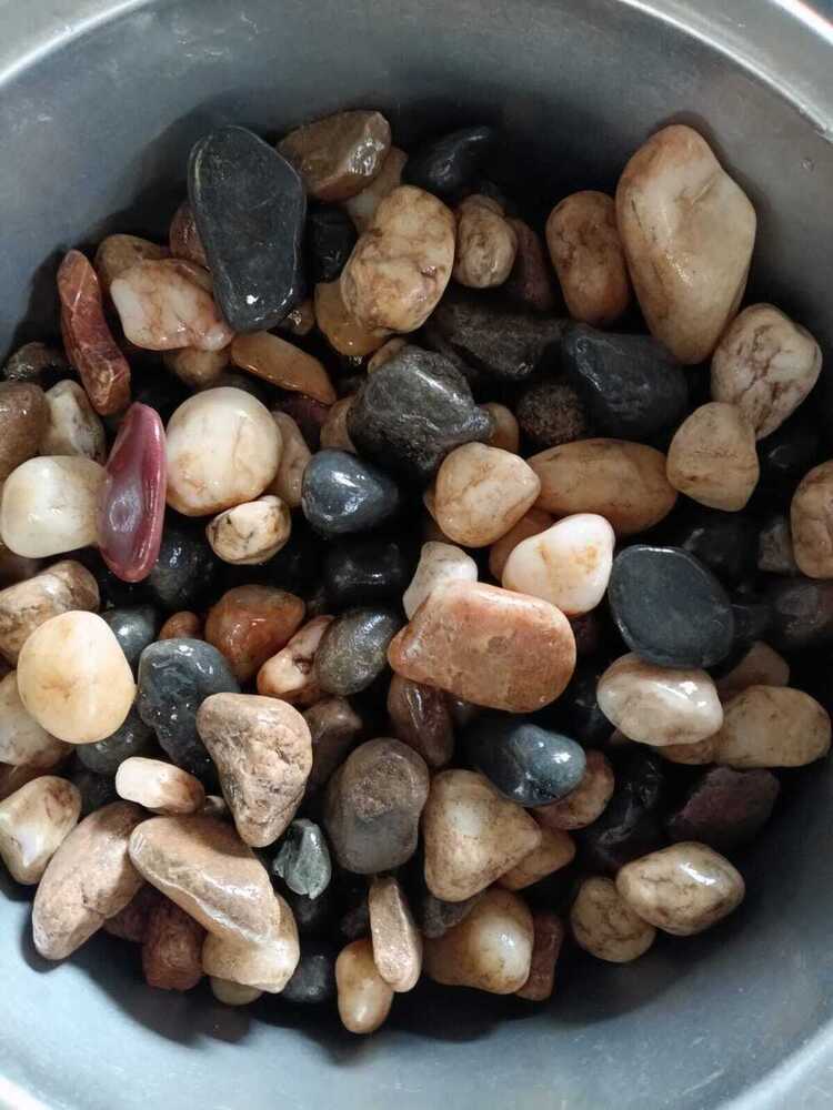 Natural Jet Black Agate Stone pebbles 30mm to 60mm / Garden Decoration and Landscaping