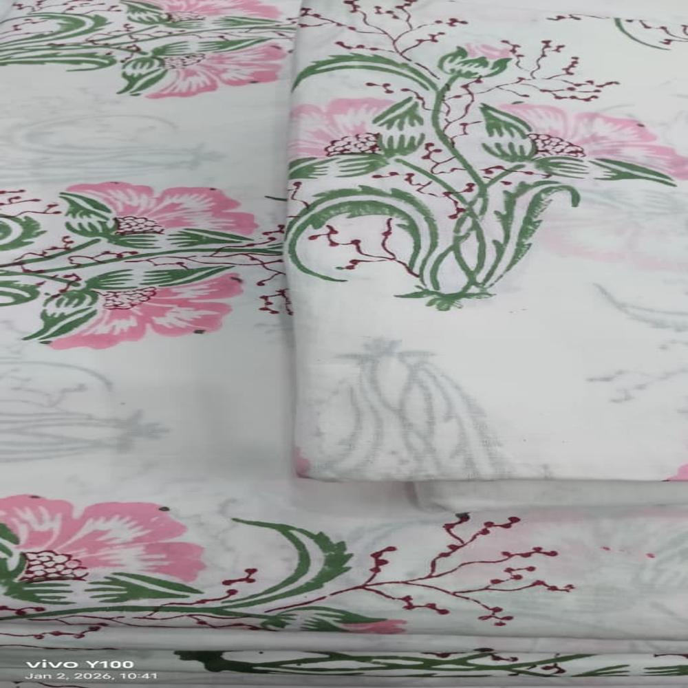Hand Block Printed Cotton Fabric