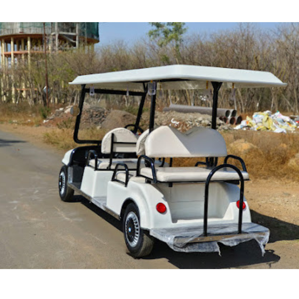 White 6 Seater Golf Cart
