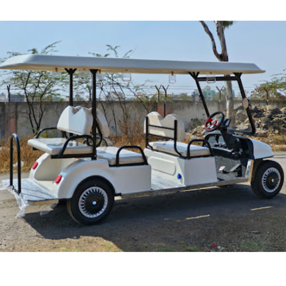 White 6 Seater Golf Cart