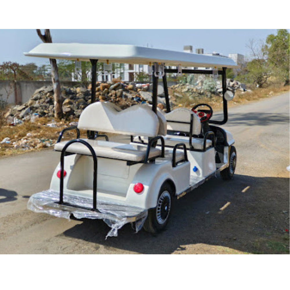 White 6 Seater Golf Cart