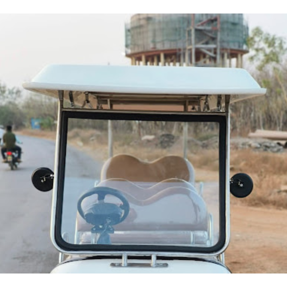 White 6 Seater Golf Cart