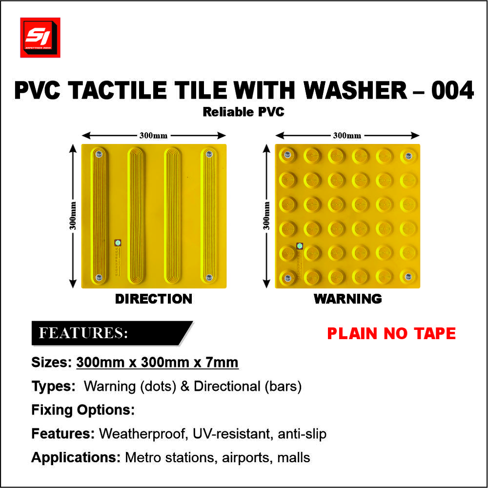 PVC Tactile with Washer Plain 004