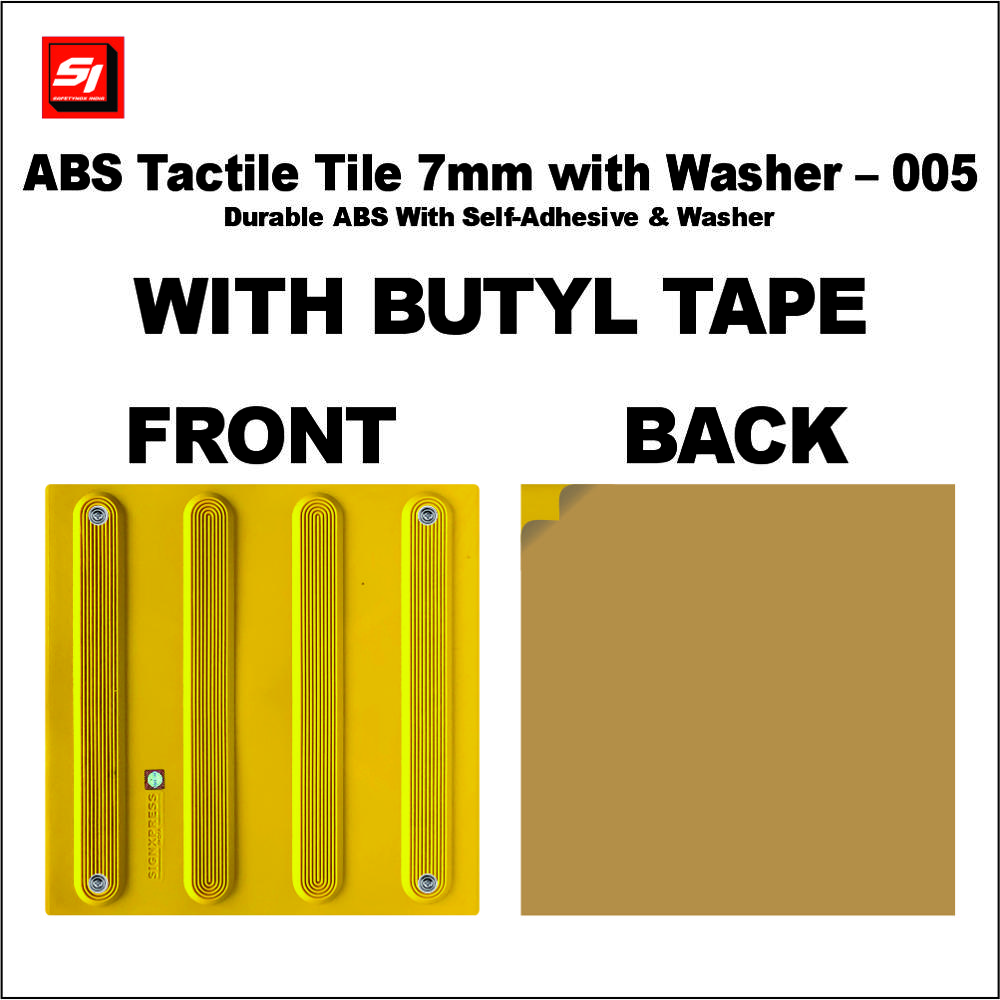 Abs Tactile Tile 7 Mm With Washer And Butyl Tape 005 - Color: Yellows / Golds