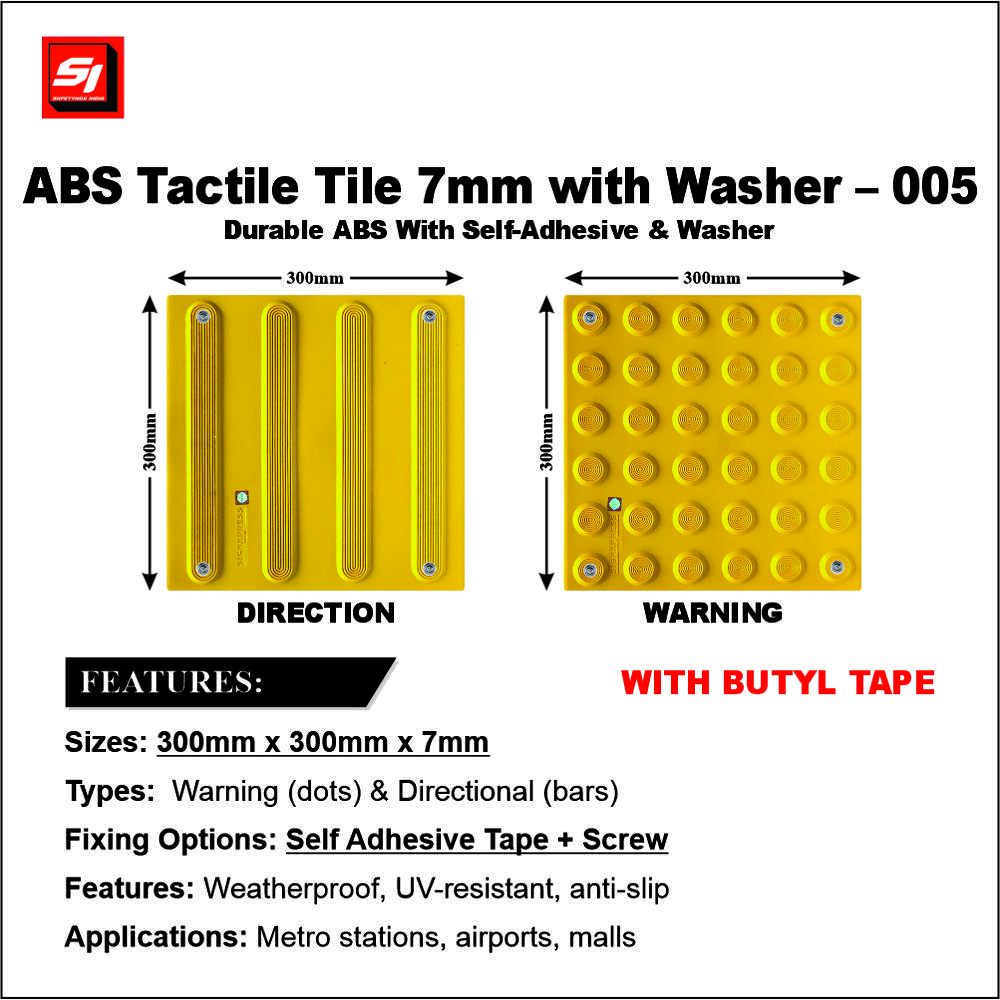 ABS Tactile Tile 7MM With washer and Butyl Tape 005