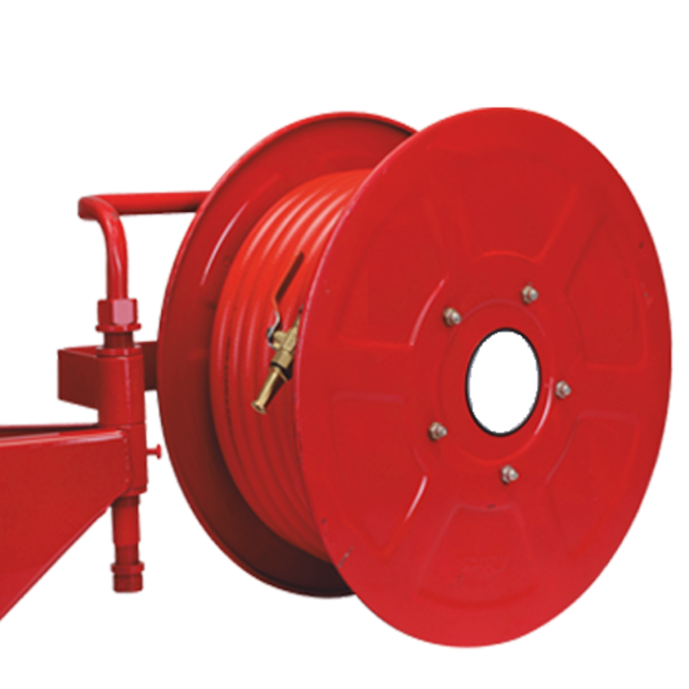 Fire Safety Hose Reel Drum - Color: Red