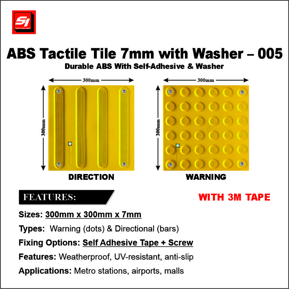ABS Tactile Tile 7MM With washer and 3M Tape 005