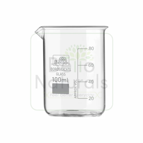 100ml Bello Borosilicate 3.3 Glass Beaker with Graduation Marks
