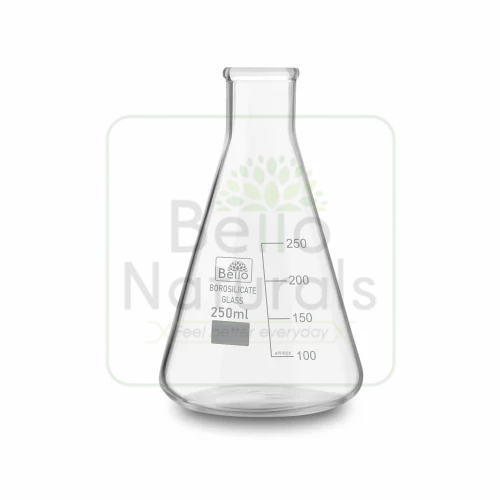 250ml Bello Borosilicate Glass Conical Flask