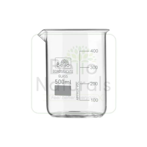 500ml Bello Borosilicate 3.3 Glass Beaker with Graduation Marks
