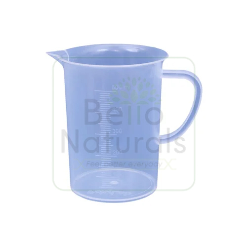 500ml Bello Polypropylene Measuring Jug with Handle Pour Spout Container for Kitchen Lab