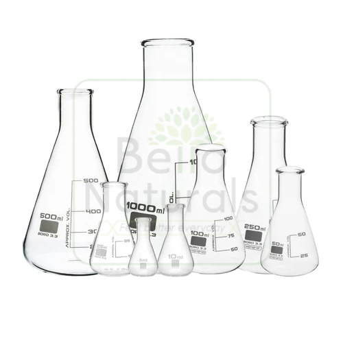 Borosilicate Glass Conical Flask - Color: Transparent