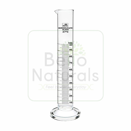 100Ml Borosilicate Glass Measuring Cylinder - Color: Transparent