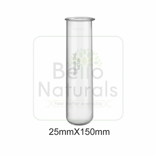 25X150mm Transparent Borosilicate Glass Test Tube