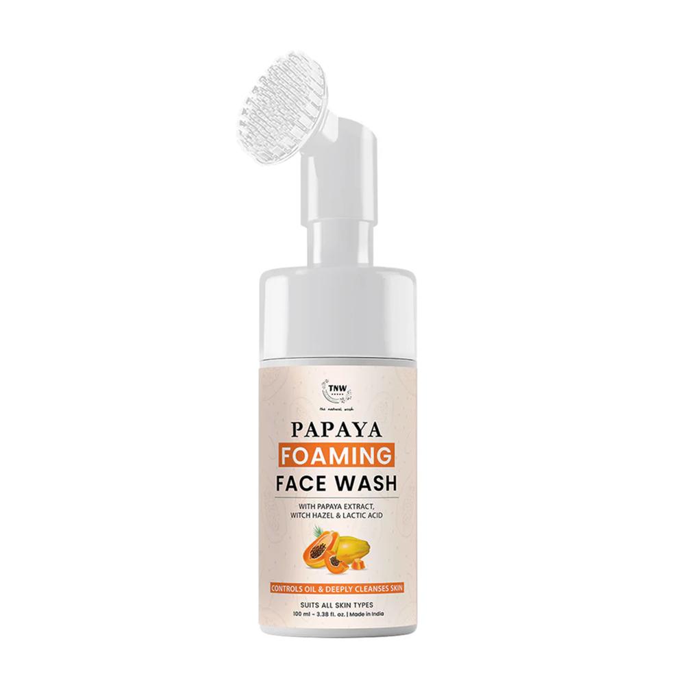 Papaya Foaming Face Wash with Lactic Acid And Panthenol