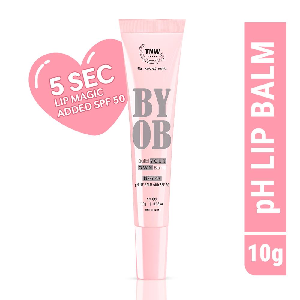 Byob Berry Pop Ph Lip Balm With Spf 50 For Plump & Hydrated Lips - Attributes: Smudge Proof