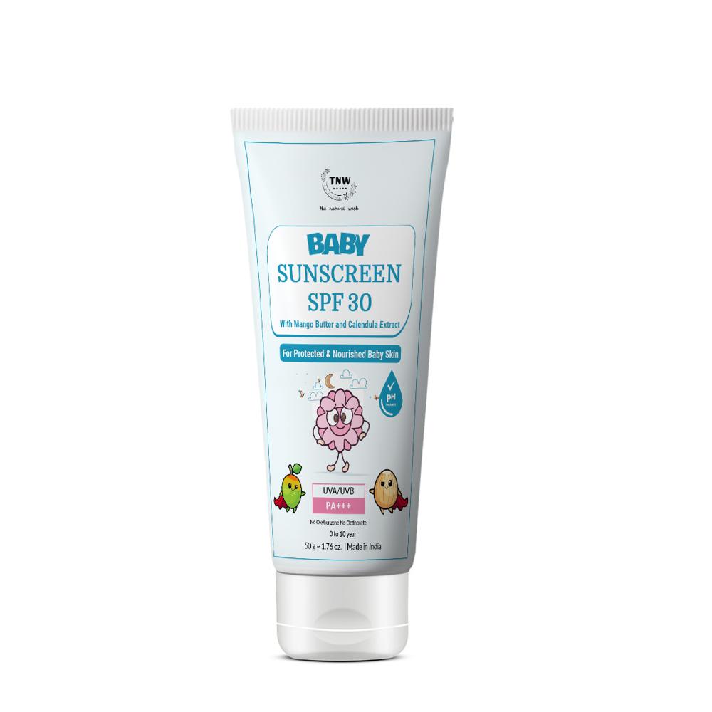TNW -The Natural Wash Baby Sunscreen with Calendula Extracts and Mango Butter
