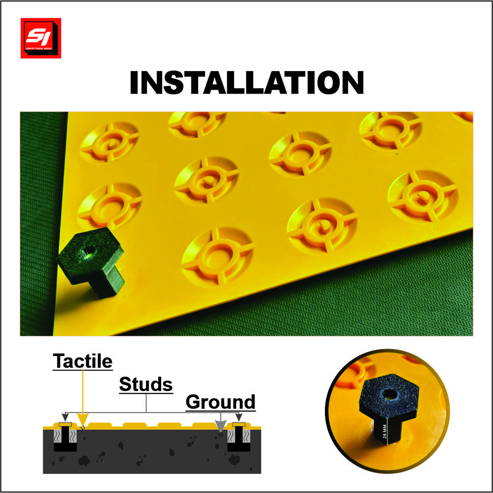 ABS Tactile Tile 7MM Cast in Place 006