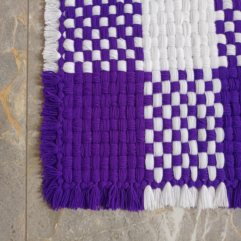 dark purple color woolen cover / small size table decoration cover