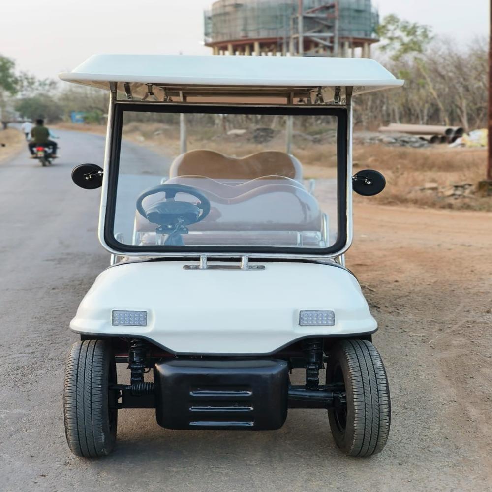 6 Seater Golf Cart - Frp, 800 Kg Capacity, White Color, Electric, Automatic Gearbox | Compact Design, Advanced Safety Features, Low Maintenance Costs