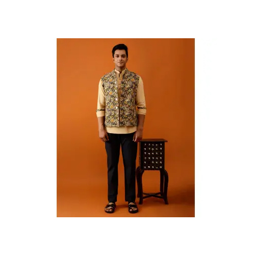 Multicolor Floral Nehru Reversible Jacket