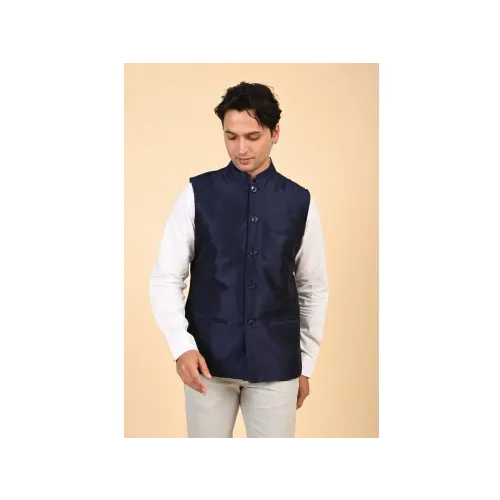 Navy Blue Nehru Jacket