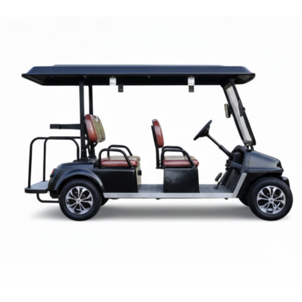 4 Seater E Golf Cart - Color: Black