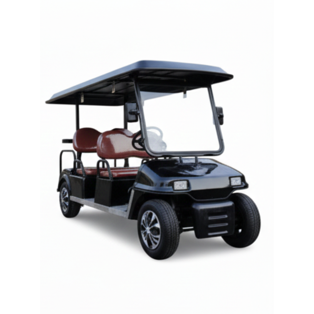 4 Seater E Golf Cart - Color: Black
